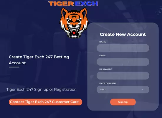 Tigerexch247 registration and signup for new betting ID